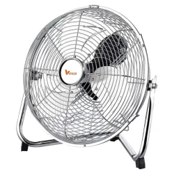 Ventilatore da terra Vinco 3 pale Ø 30 cm cromo