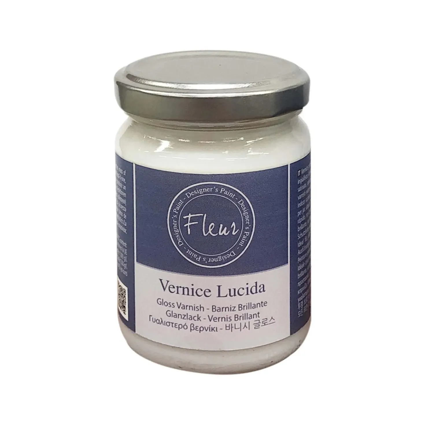 Vernice all`acqua Fleur V01 trasparente lucida 130 ml
