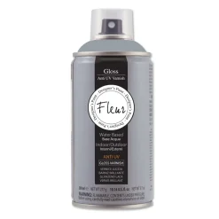 Vernice all`acqua spray Fleur V01 trasparente lucida UV 300 ml
