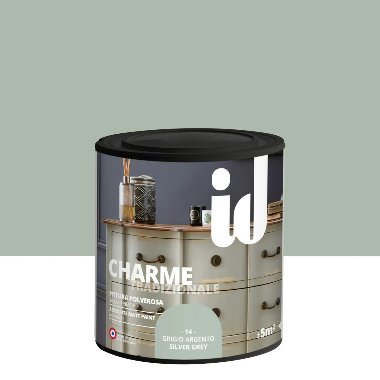 Vernice Charme 500 ml grigio argento id
