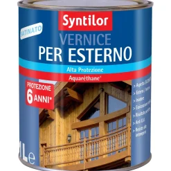 Vernice per esterno effetto satinato incolore 1 l