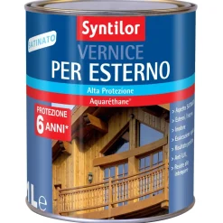 Vernice per esterno effetto satinato noce scuro 1 l