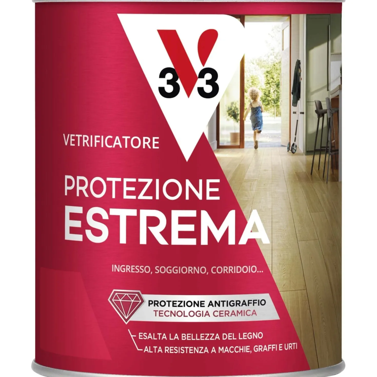 Vetrificatore parquet incolore brillante protezione estrema 0,75 lt