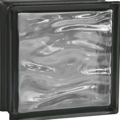 Vetrocemento BM Aqua Reflex nero 19x19x8 cm
