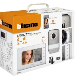 Videocitofono Bticino Kit Easykit WiFi monofamiliare 2 fili Display 7``