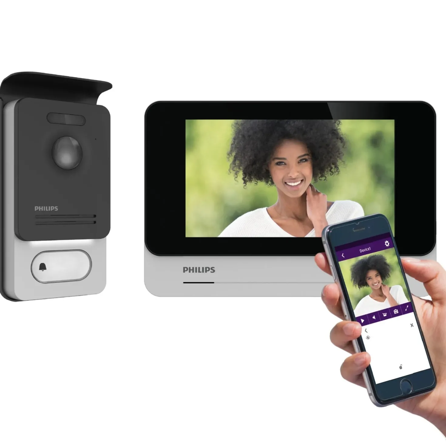 Videocitofono Philips Mono/Bifamiliare Wi-fi WelcomEye Connect 2 Smart Home