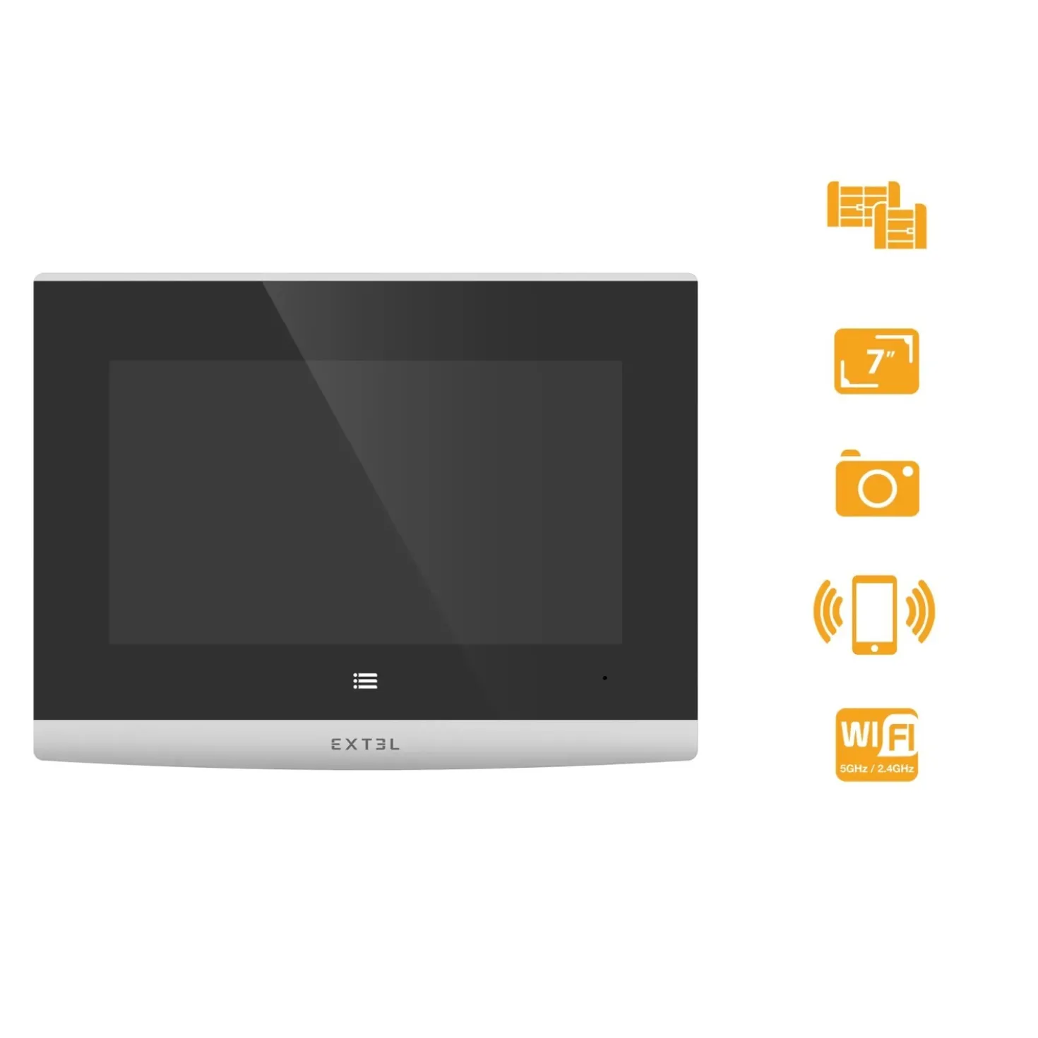 Videocitofono Wi-Fi Connesso Extel Connect 2 Smart Home 7`` 2 Fili