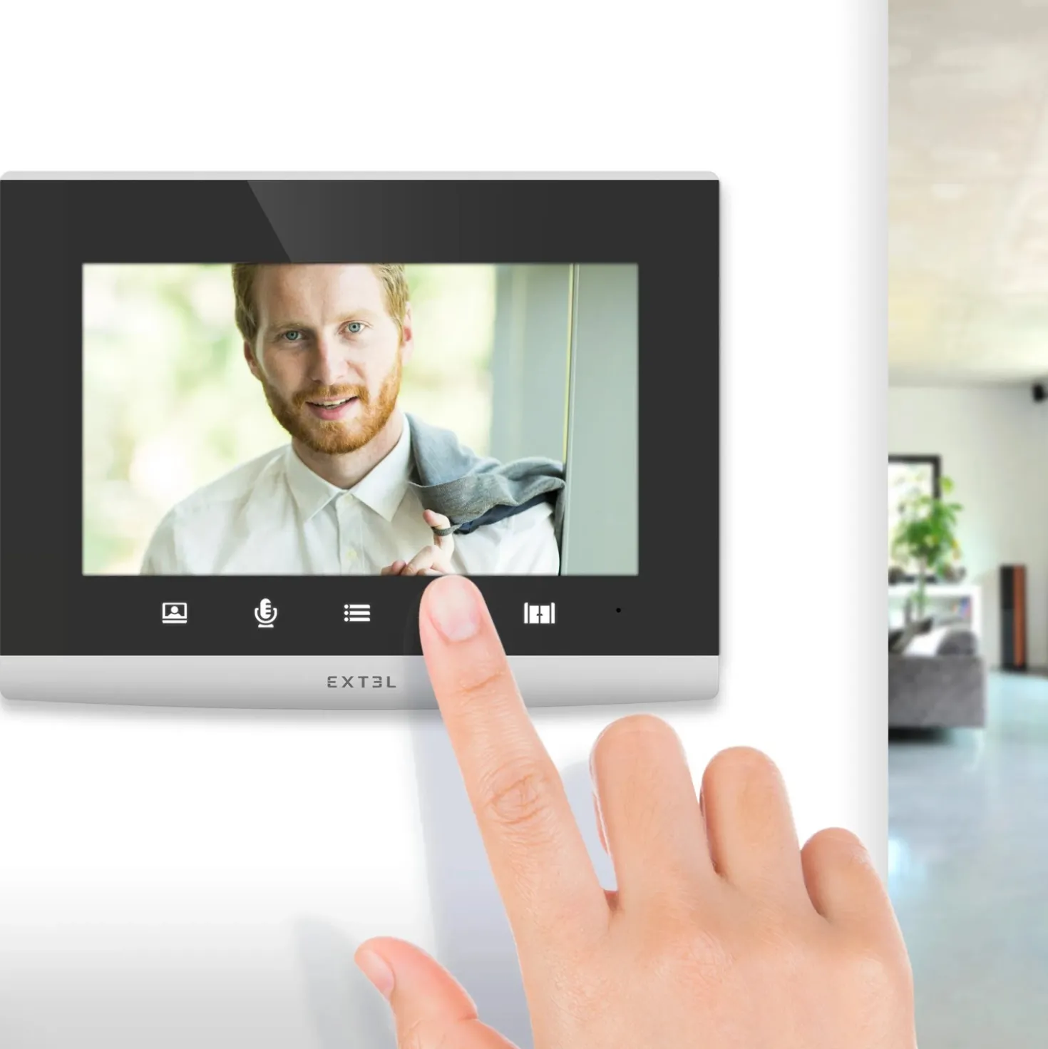 Videocitofono Wi-Fi Connesso Extel Connect 2 Smart Home 7`` 2 Fili