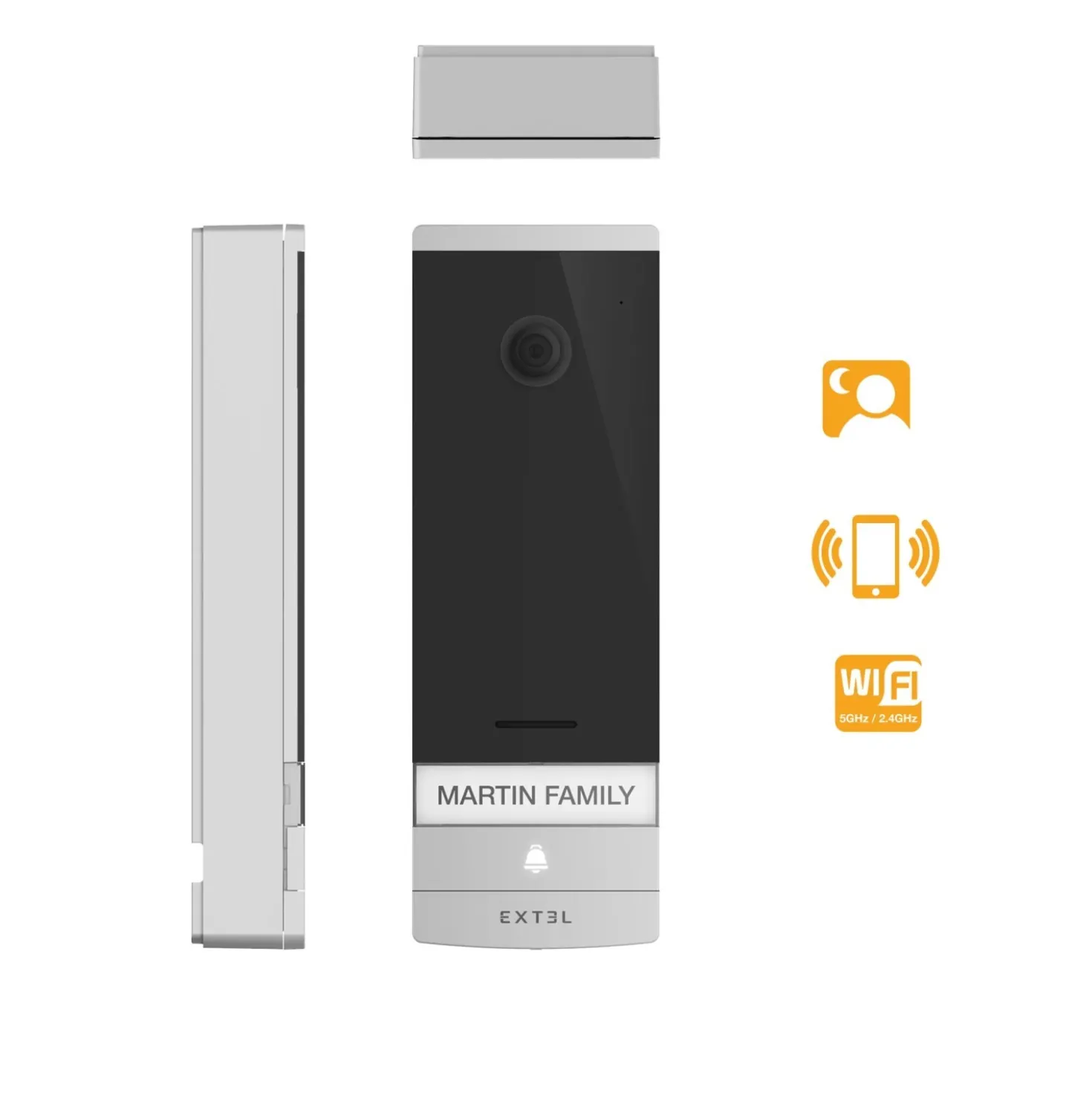 Videocitofono Wi-Fi Connesso Extel Connect 2 Smart Home 7`` 2 Fili