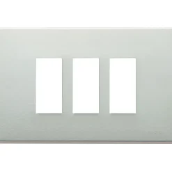 Vimar 8000 placca 3M alluminio anodizzato scatto colore oro