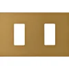 Vimar 8000 placca 2M alluminio anodizzato scatto colore bronzo
