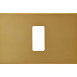 Vimar 8000 placca 1M alluminio anodizzato scatto colore bronzo