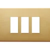 Vimar 8000 placca 3M alluminio anodizzato scatto colore bronzo