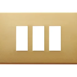 Vimar 8000 placca 3M alluminio anodizzato scatto colore bronzo