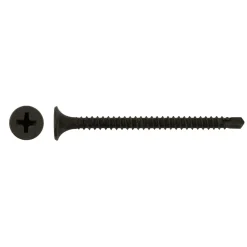 Vite autoperforante per cartongesso PH2 nero 3,5x25 mm 180 pz