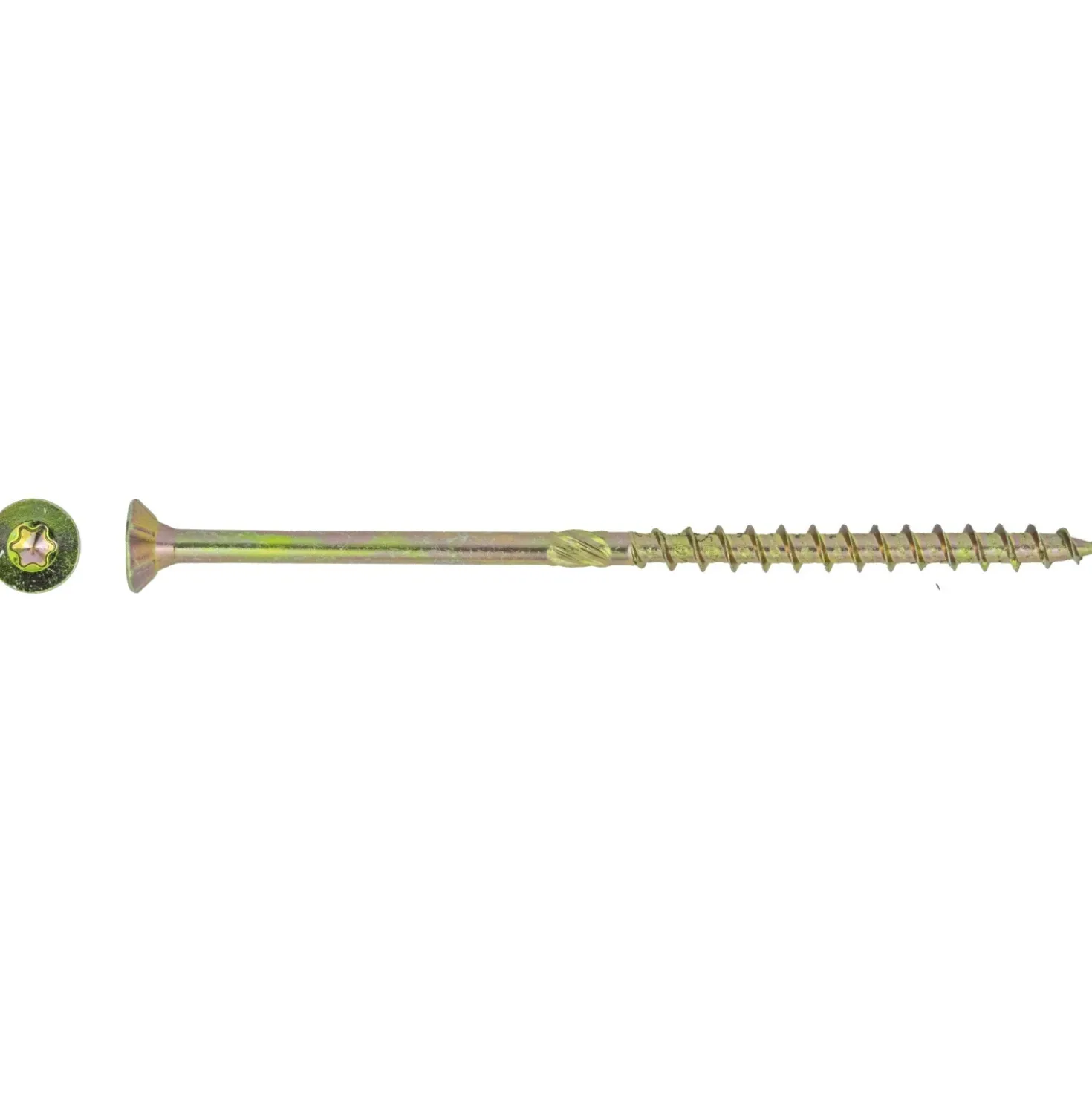 Vite per legno testa piana svasata zincata giallo 4x45 mm 10 pz
