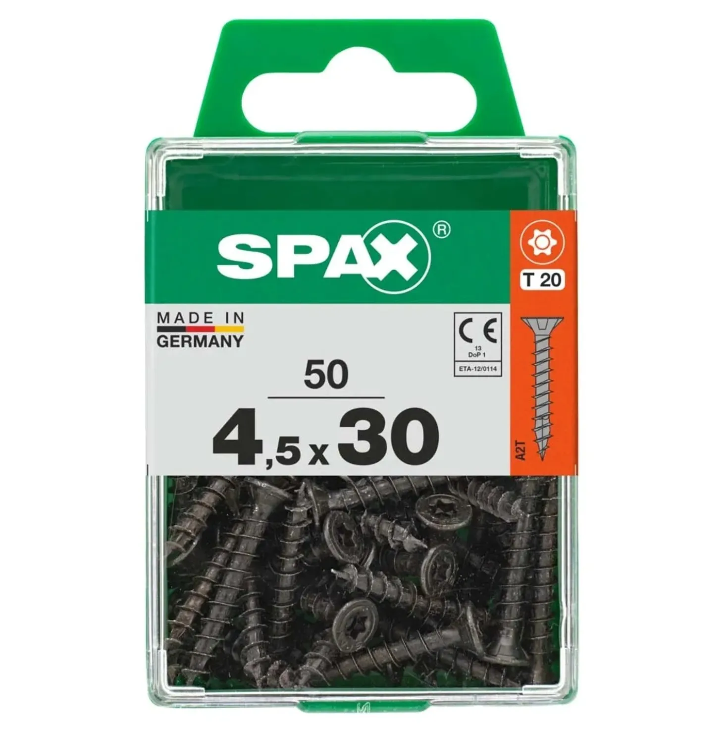 Vite Spax testa multipla svasata t-star plus t20 zincatura nera m 50 pz