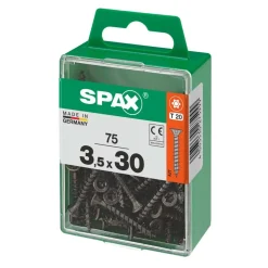 Vite Spax testa multipla svasata t-star plus t20 zincatura nera m 75 pz
