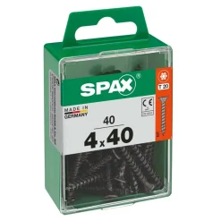 Vite Spax testa multipla svasata t-star plus t20 zincatura nera m 40 pz