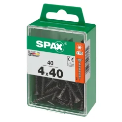 Vite Spax testa multipla svasata t-star plus t20 zincatura nera m 40 pz