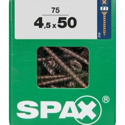 Vite SPAX TSP POZI bronzata 4,5x50 L 75 pz