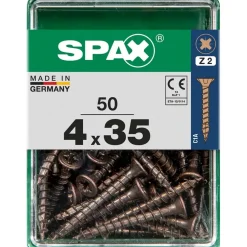 Vite SPAX TSP POZI bronzata 4x35 M 50 pz