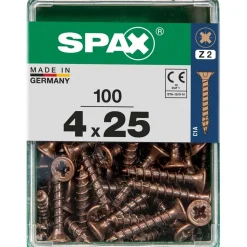 Vite SPAX TSP POZI bronzata 4x25 M 100 pz