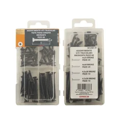 Viti per legno a testa piana svasata bronzate x60 pz