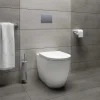 Wc Arc filo muro con sedile soft-close 54x36 cm bianco lucido