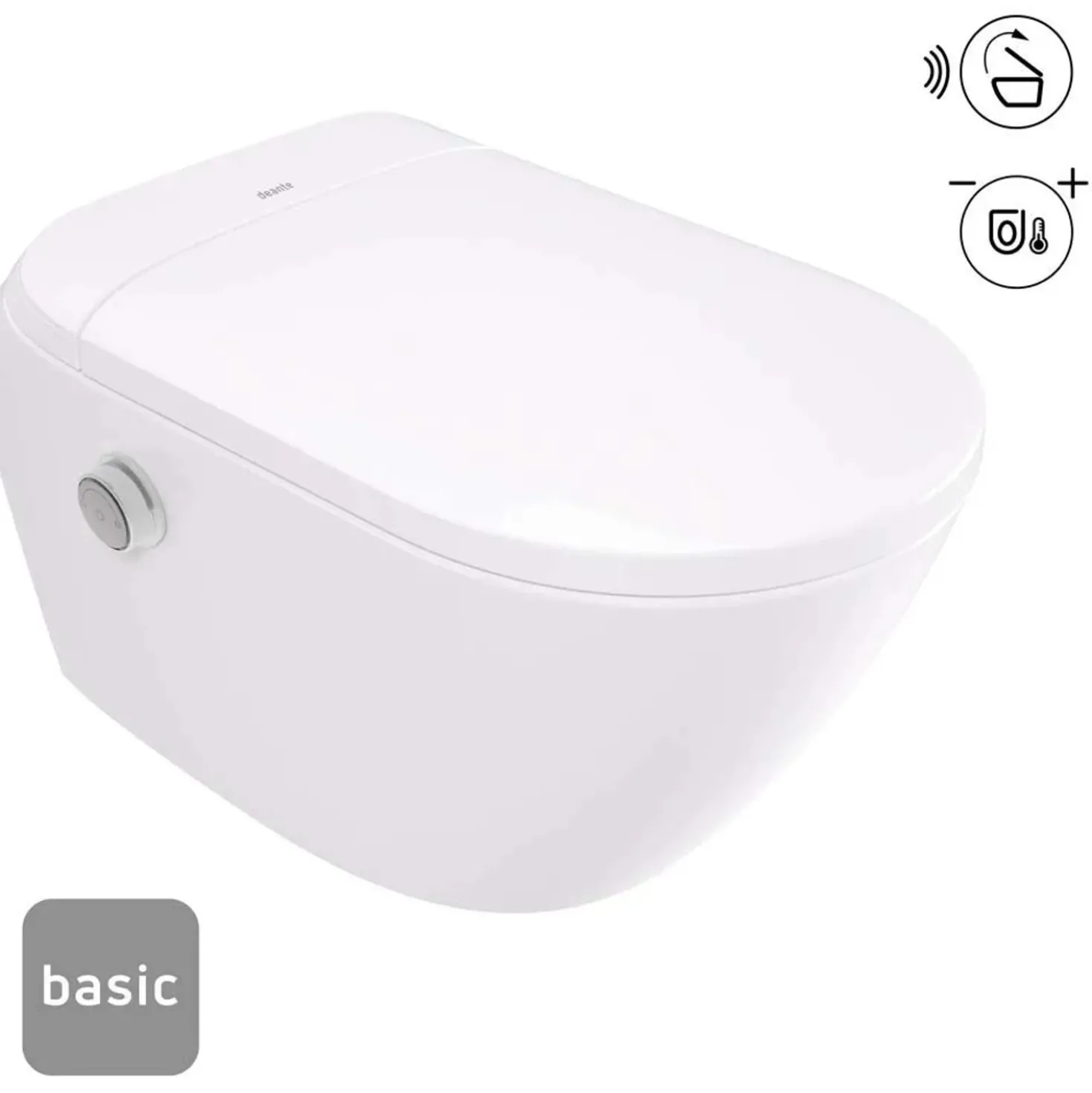 WC smart con sedile apertura automatica 348,x34,9 cm bianco
