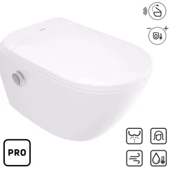 WC smart Legos con sedile automatico - pro 34,8x34,9 cm Bianco