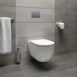 Wc sospeso con sedile soft-close 54x36 cm bianco opaco