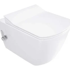 WC sospeso Song funzione bidet con miscelatore 37,2x34,9 cm bianco