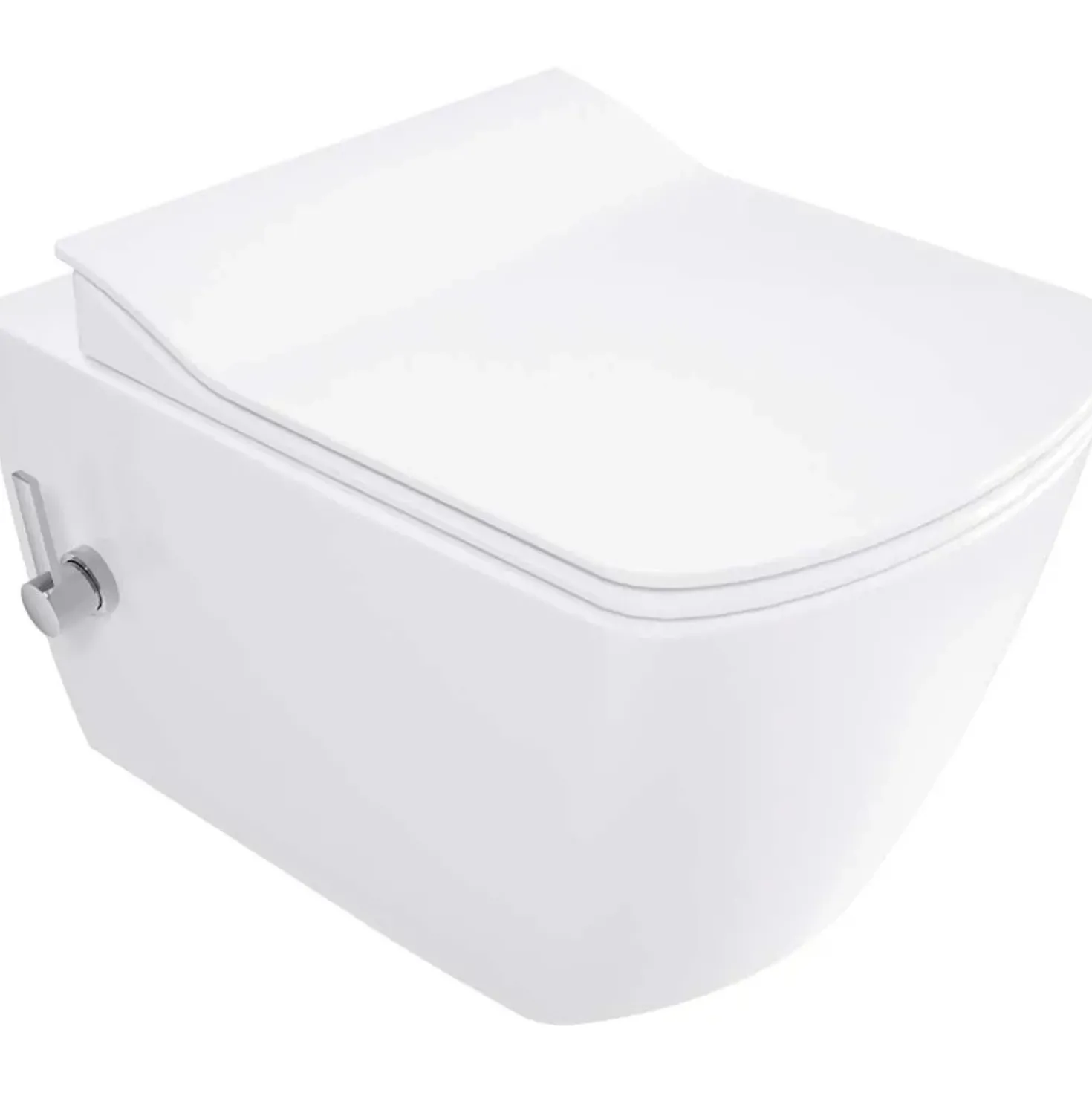 WC sospeso Song funzione bidet con miscelatore 37,2x34,9 cm bianco