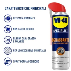 WD-40 Specialist Sgrassante efficacia immediata 500 ml