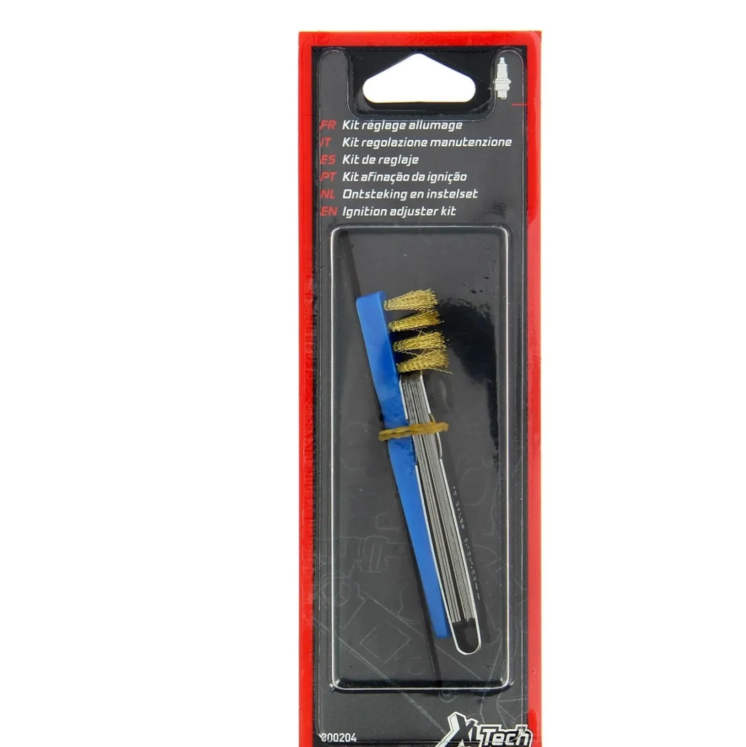 XLTECH kit candele spazzola,lima e spessimetro 10 pz