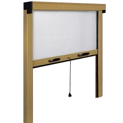 Zanzariera avvolgibile Irs 140x160 cm bronzo