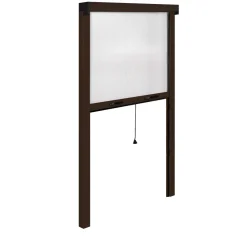 Zanzariera avvolgibile verticale Irs 140x240 cm marrone